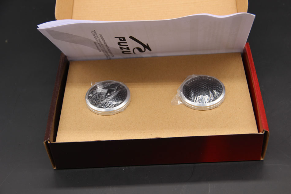 PUZU PZ-S25 120W de alta frecuencia Interior de automóviles altavoces ruidosos de coche 25mm ASV caja de aluminio altavoz de agudos para automóvil