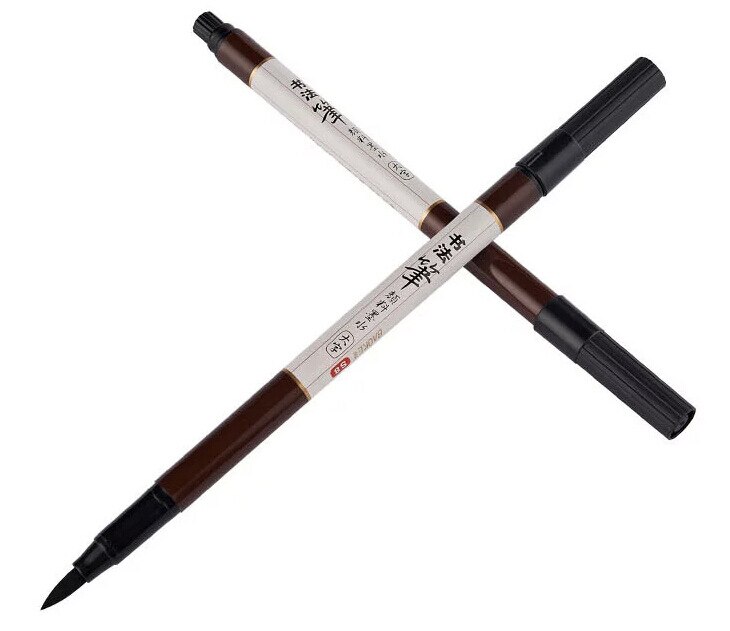 Baoke 3pcs/Lot Chinese Calligraphy Brush Pen Soft Fiber Tip Circulating Ink Caligrafia Paint Brush for Classical Landscape