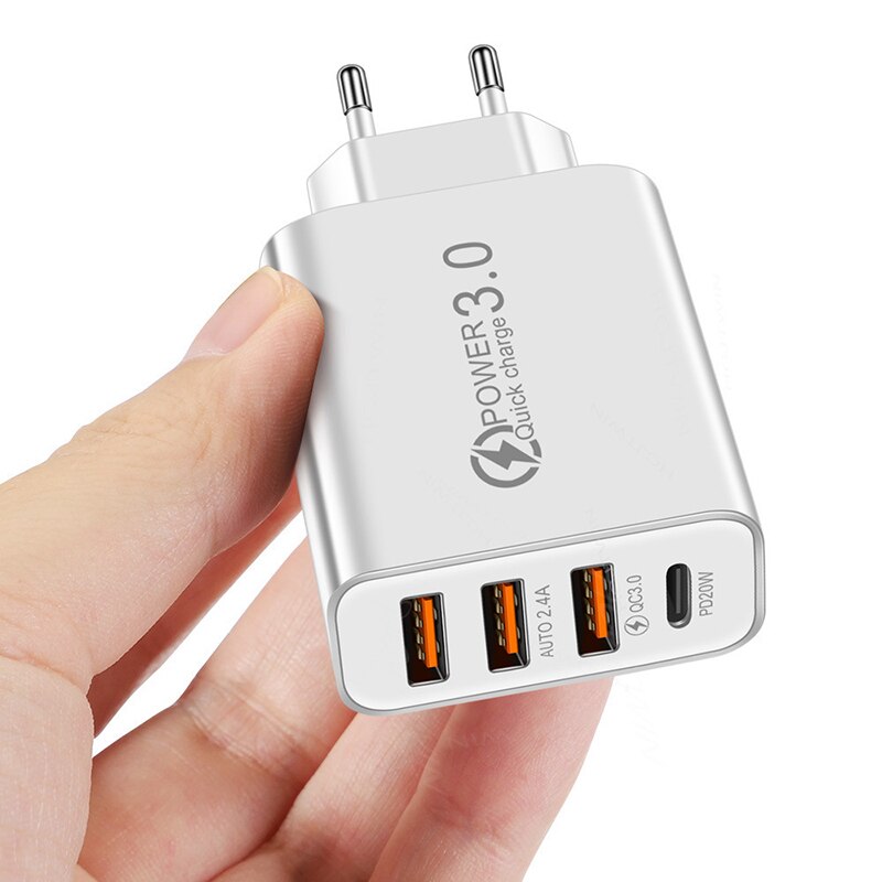 Universelles 5- v- 2a -ladegerät für mobiltelefone, typ-c-anschluss, europäischer und amerikanischer eu-/us-standard, ladeadapter für iphone und samsung