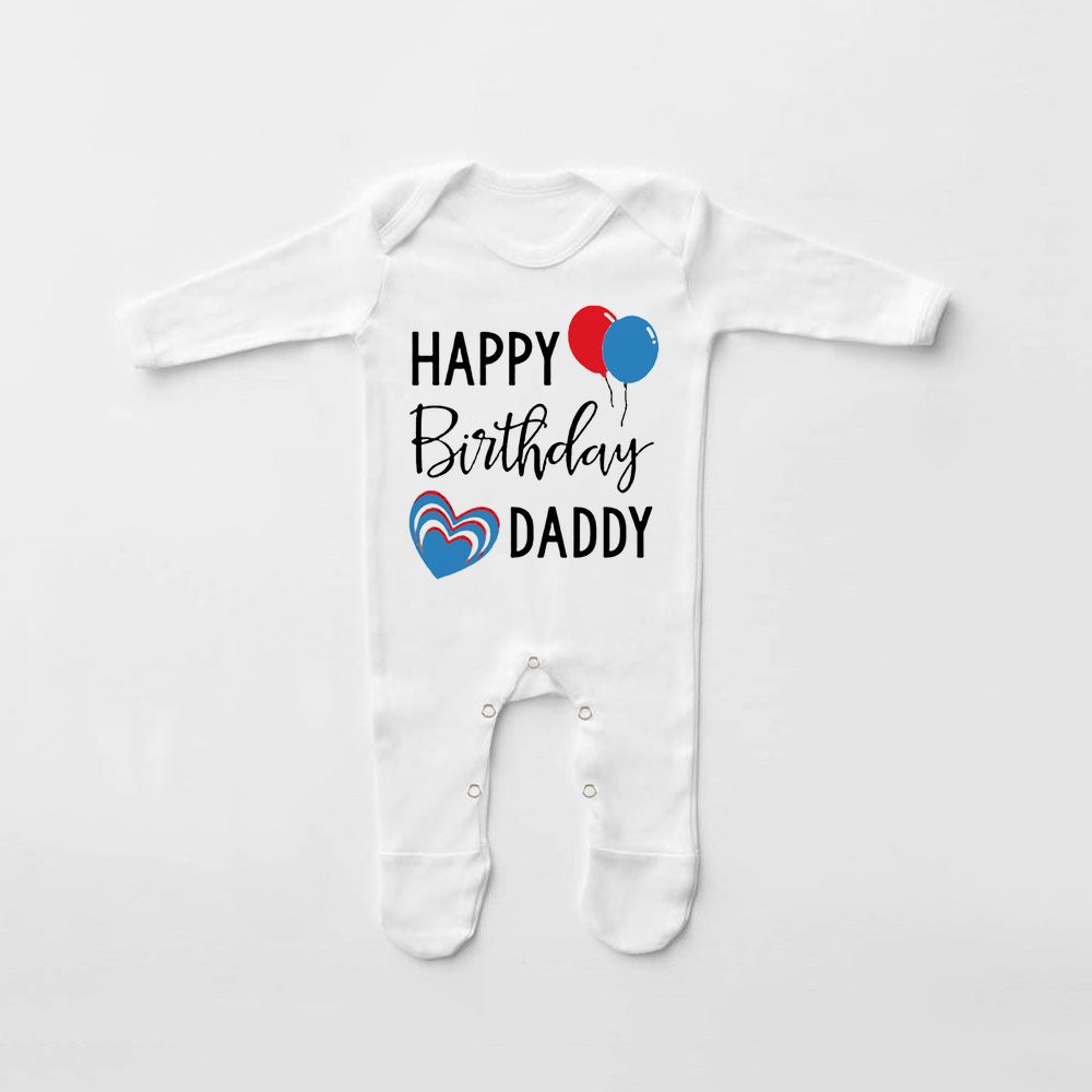 Babygrow-traje de dormir con estampado de feliz cumpleaños para papá, traje para bebé que viene a casa, de ducha para recién nacido, pijama infantil: Caqui / 3M