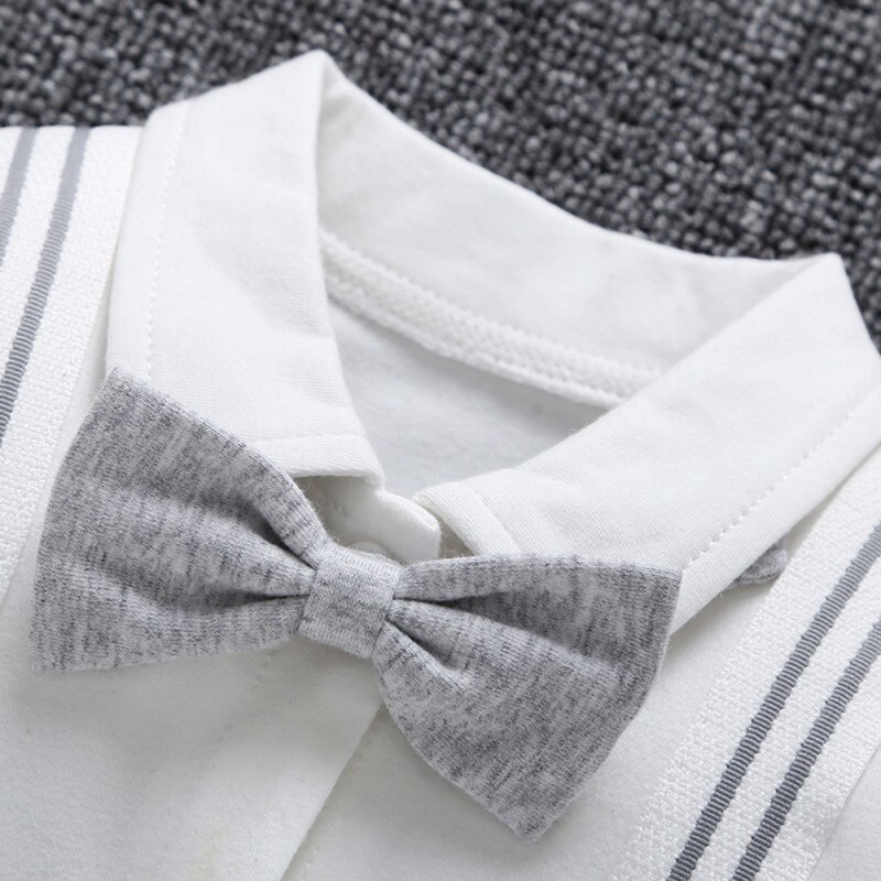 Spring Baby Boy Rompers Long Sleeve Gentleman Newborn Cotton Rompers Summer Baby Jumpsuit Costumes