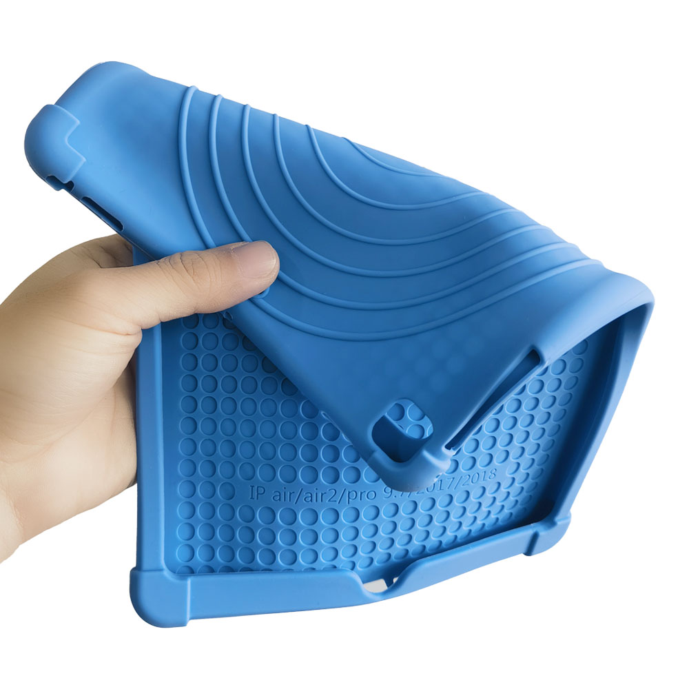 Funda de silicona suave para tableta de 9,7 pulgadas, protector de cuerpo completo de para funda de ipad air, para niños, ipad 5/6ª generación, ipad air 2 pro