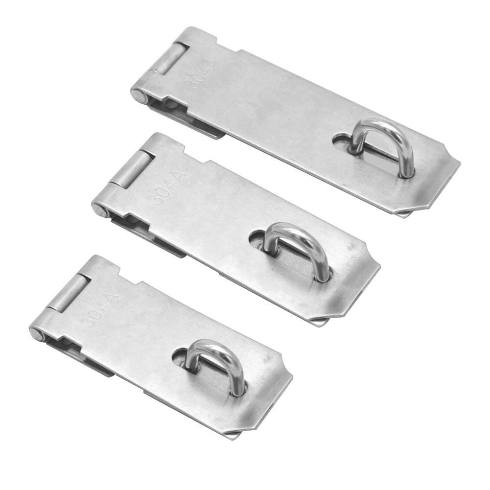 Metal Solid Anti Theft Padlock Clasp Door Lock Hasp Staple Gate Cabinet Shed Latch Household Burglar-proof Hardware