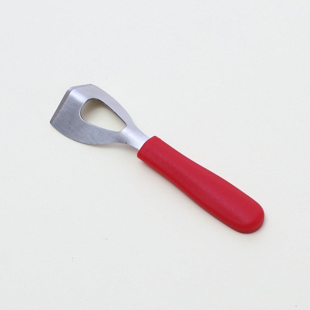 Coupe-fromage en acier inoxydable, coupe-beurre et manche en Silicone, grattoir à fromage, ustensiles de cuisine: Red