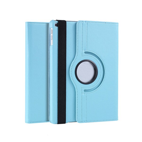 Étui pour ipad 2 3 4 modèle  a1458 1459 a1460 couverture, housse de veille automatique pour apple ipad 2 3 4 libération étui rotatif à 360 degrés + stylet: Bleu ciel