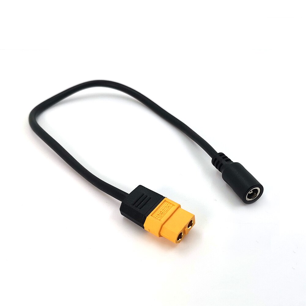 22 awg 30cm xt60 vrouwelijke kogelconnector naar vrouwelijke  dc5525 stroomkabel 5.5 x 2.5mm adapter voor rc-voeding lader lipo-batterij