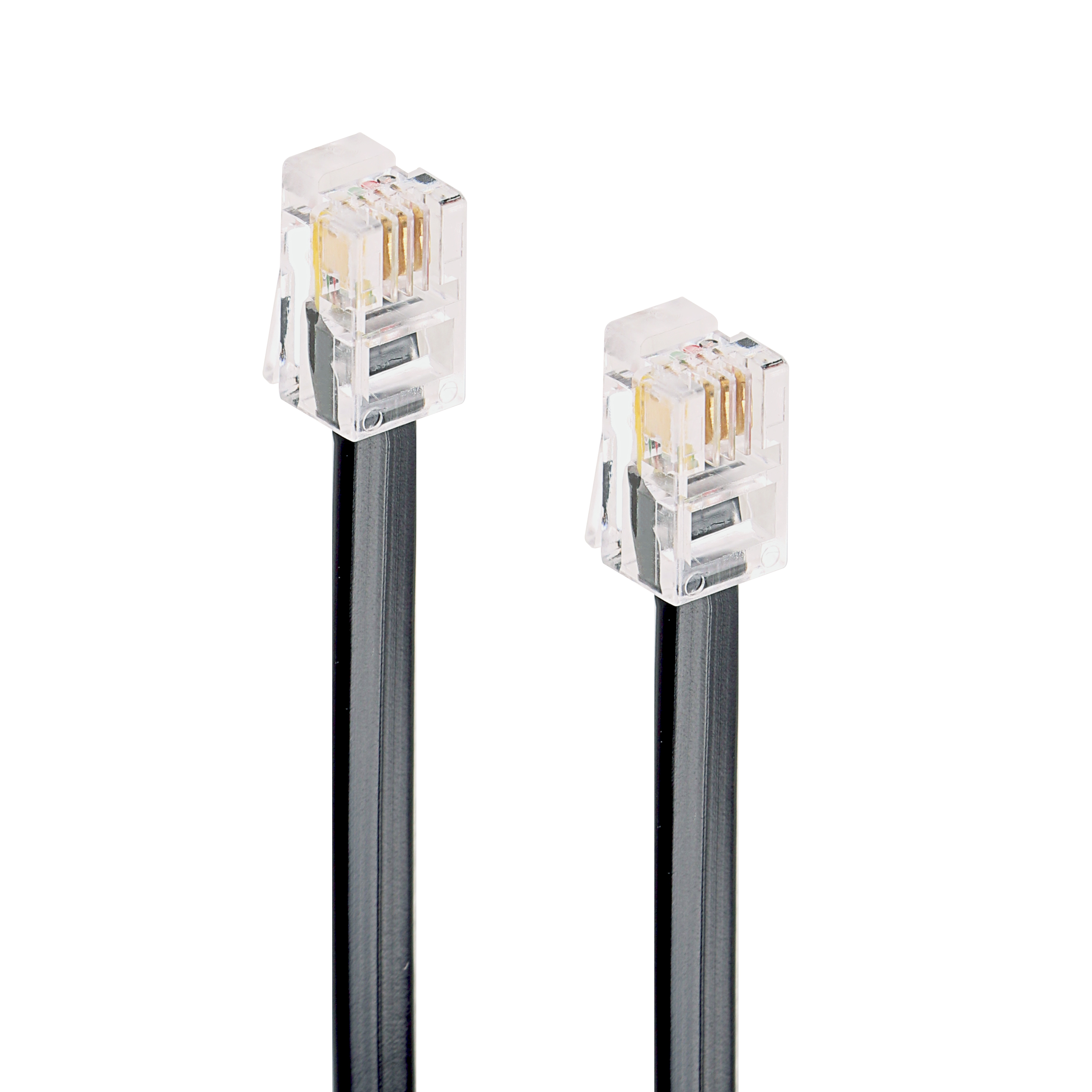 RJ9 to RJ9 Connector Telephone Cable Male M-M 4p4c Adapter Modular Handset Voice Extension Data Cable