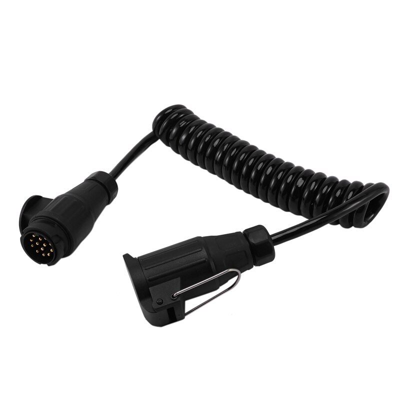 13 Pin Plug And 13 Pin Socket Trailer Plug With Spring Cable 300Cm Extension Wiring Caravan Connectors Car Accessories