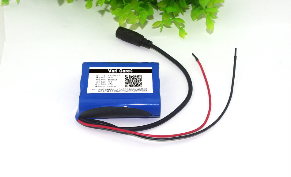 12 V 2600 Mah Lithium-Ion Batterij 12.6 V Naar 11.1 V Cctv Camera Oplaadbare Batterij 18650 Batterijen