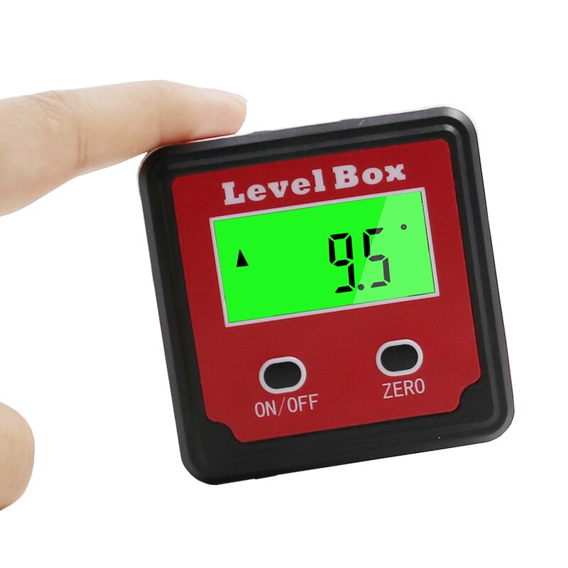High Precision Digital Protractor Inclinometer Level Box Portable LCD Digital Angle Finder Bevel Box With Magnet