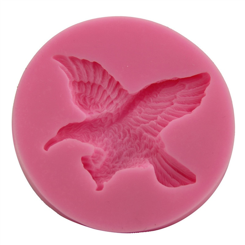 Siliconen zeepmal in de vorm van een adelaar, dier, doe-het-zelf, voor chocolade, fondant zeepmallen, mallen voor jabon taartdecoratie, handgemaakte zeepmal