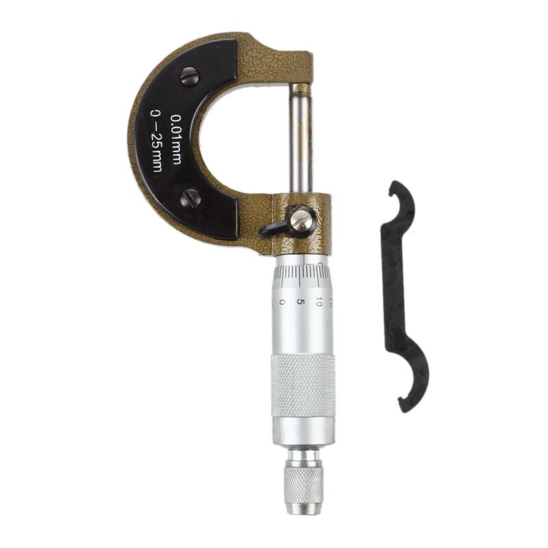 Maskinister 0-25mm måler tykkelsesmåler mikrometer skrue