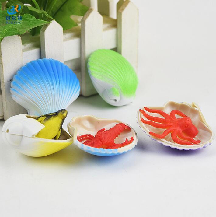 5pcs/lot Magic Hatching Growing Marine life shell toy, growing in the water marine animal scallops baby LYQ