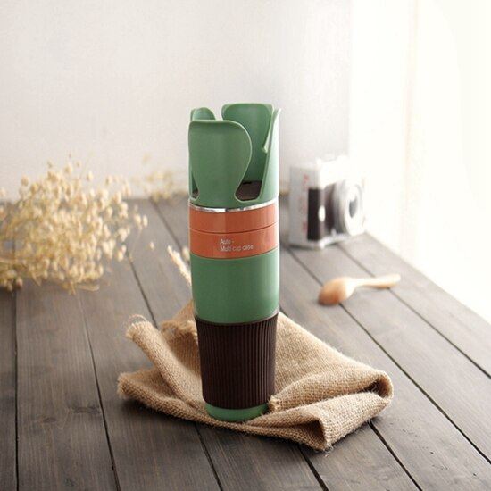 Auto-Mok Organizer Auto Bekerhouder Drinken Fles Zonnebril Telefoon voor Auto Styling Accessoires voor alle auto modellen: green