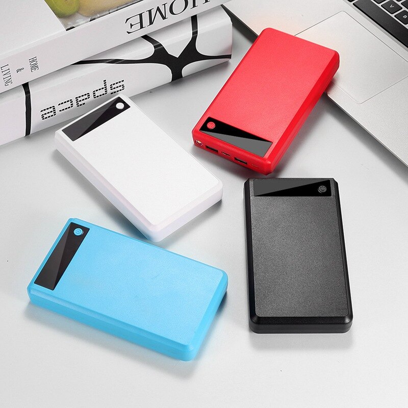 6*18650 Battery Holder Dual USB Power Bank Battery Box Mobile Phone Charger DIY Shell Case Charging Storage Case