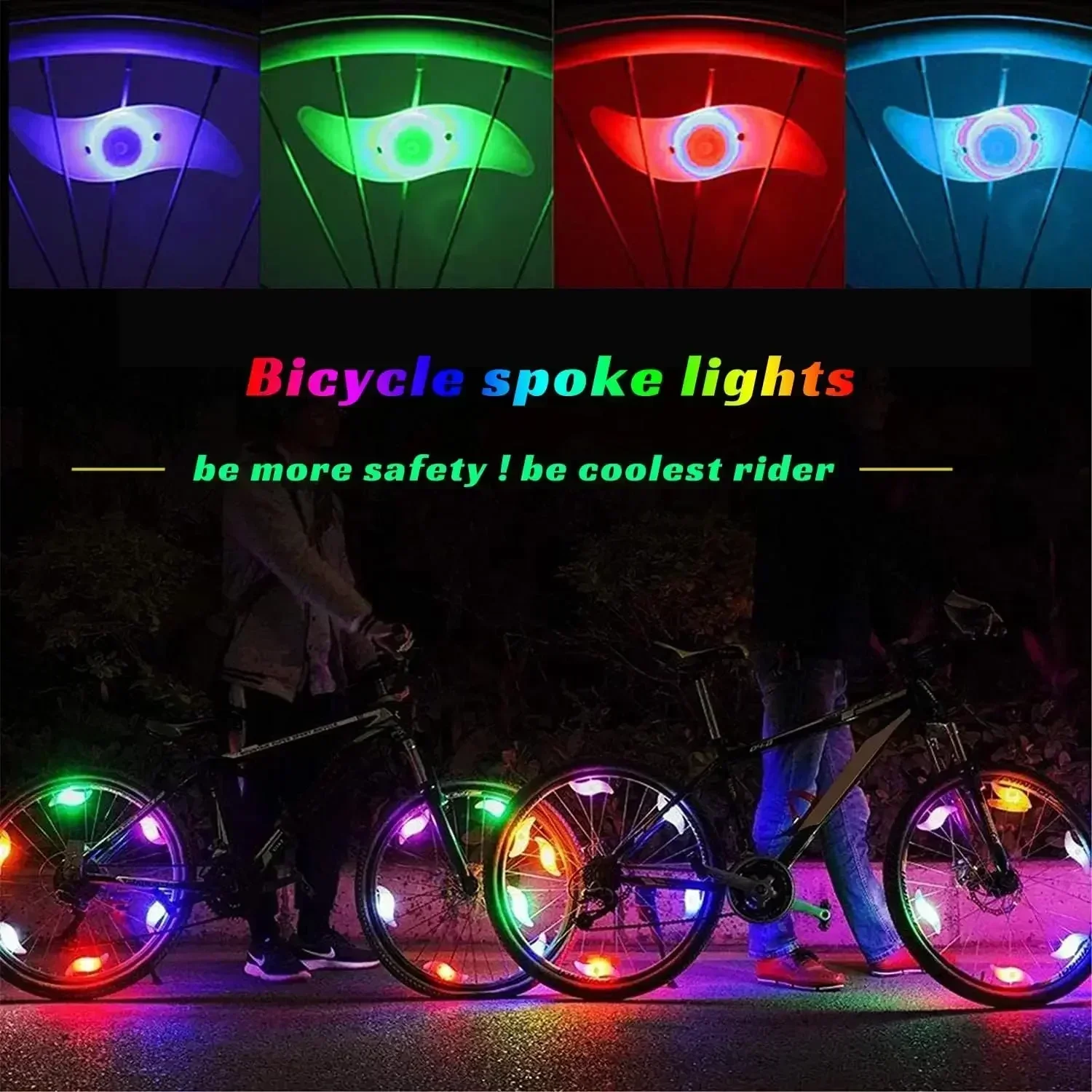 LED Fahrrad Rad Licht wasserdicht Fahrrad Nacht Sicherheit Radfahren Warnrad Speichen Licht 3 Modi Fahrrad dekorative Ausrüstung