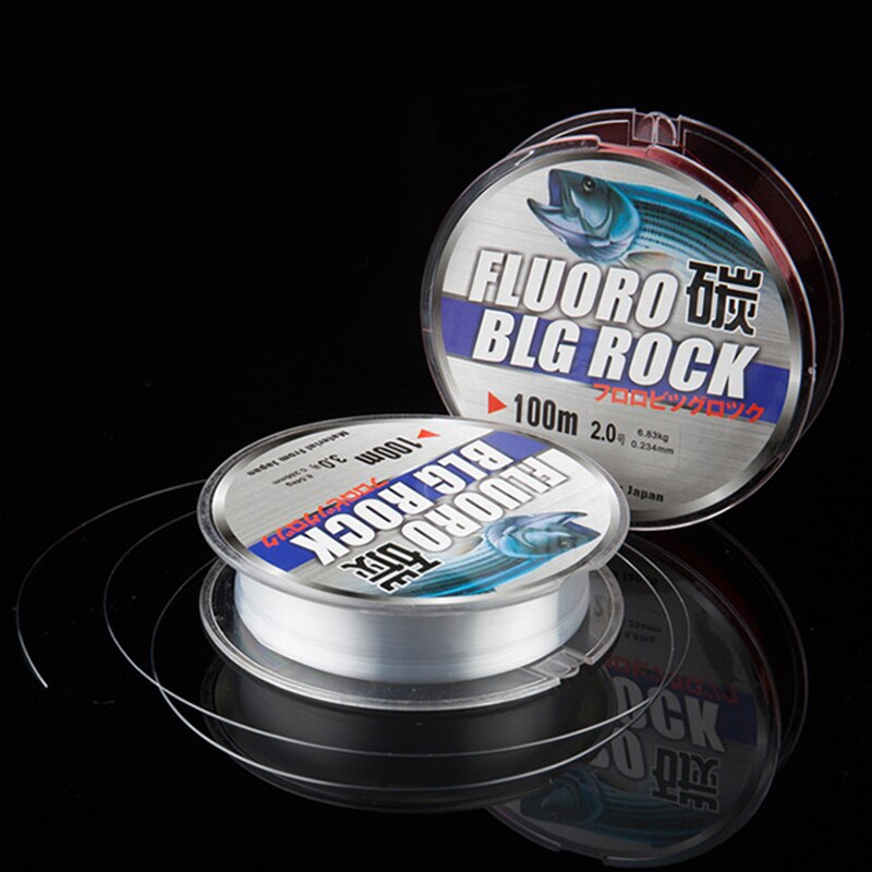 100M Vislijn 2.0 3.0 Fluorocarbon Vislijn 100M 10Kg-41Kg Carbon Fiber Voor Karper vissen Nylon Lijn