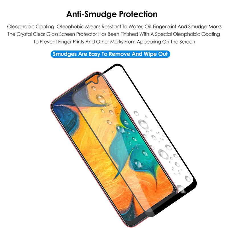 Verre trempé pour samsung galaxy A10 A20 A20E A30 A40 A50 A70 protecteur d'écran sur le samsung a 20 30 40 50 70 verre de protection