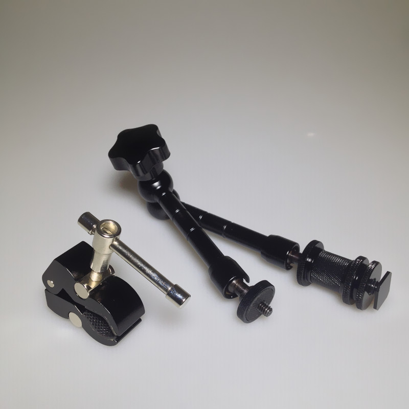 11 inch Adjustable Friction Articulating Magic Arm Super Clamp Flash Bracket For DSLR Monitor LED Light Camera Accessories: C