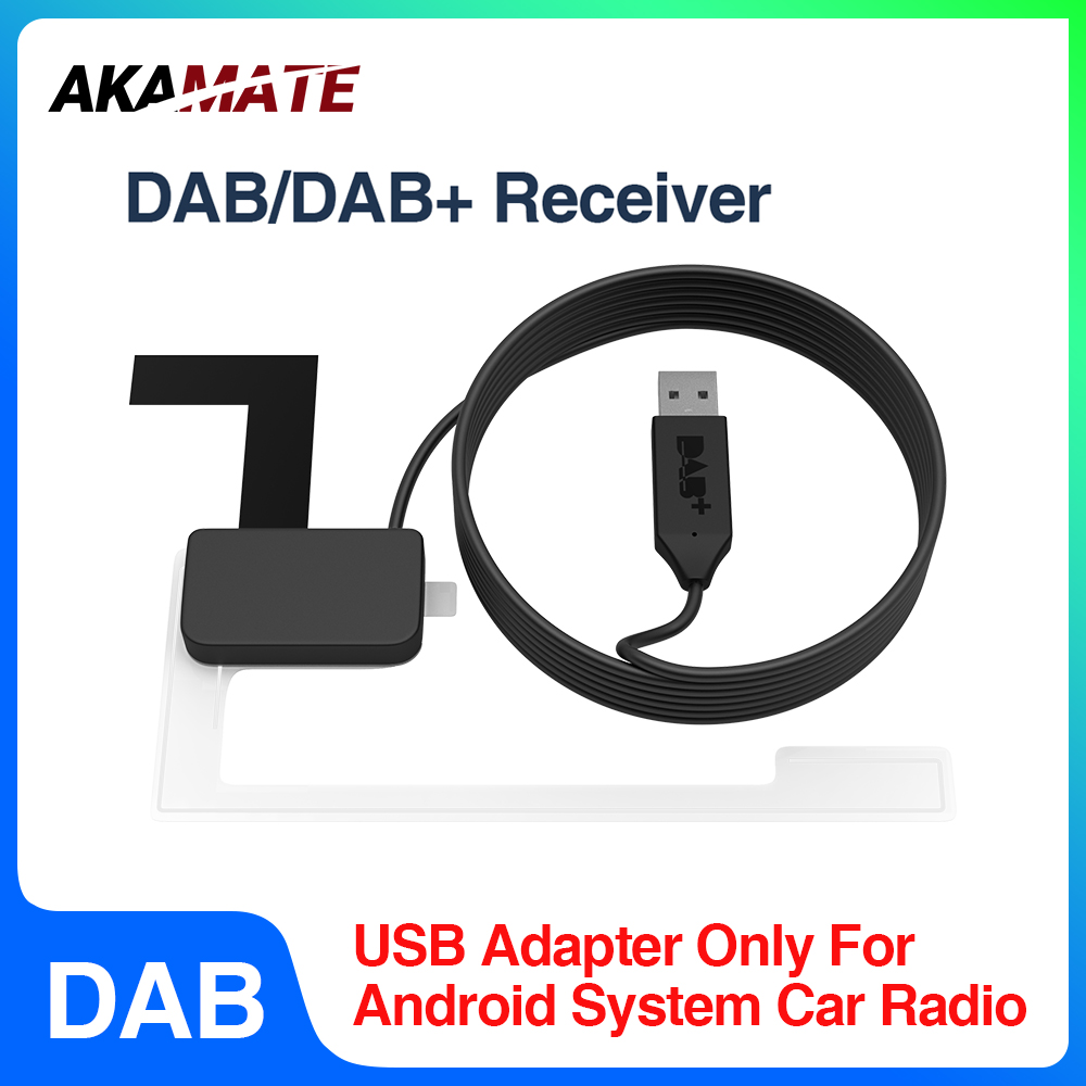 Dab Antenne Voor Android Systeem Autoradio Usb Adapter Stereo Dab + Ontvanger Speler Ondersteuning Favorieten Kanaal Lijst Logo