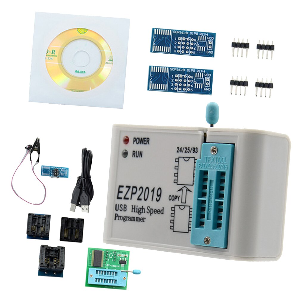 High-Speed USB SPI Programmer Better Than EZP2019 Supports 24 25 93 25 EEPROM 25 Flash Bios WIN7 WIN8