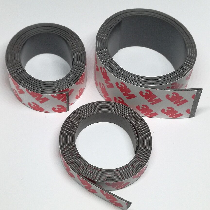 1 Meter/partij Rubber Magneet 10*1 20*1 30*1 Mm Zelfklevende Flexibele Magnetische Strip Rubber magneet Tape Breedte 10X1 20X1 30x1mm