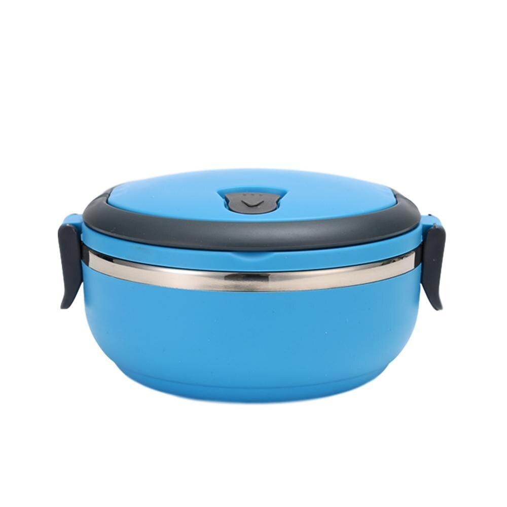 Insulated Lunch Box Steel Double Layer Picnic Case School Almuerzo Bento Box De Kids Office Caja Food Adults Cont U4K2: A