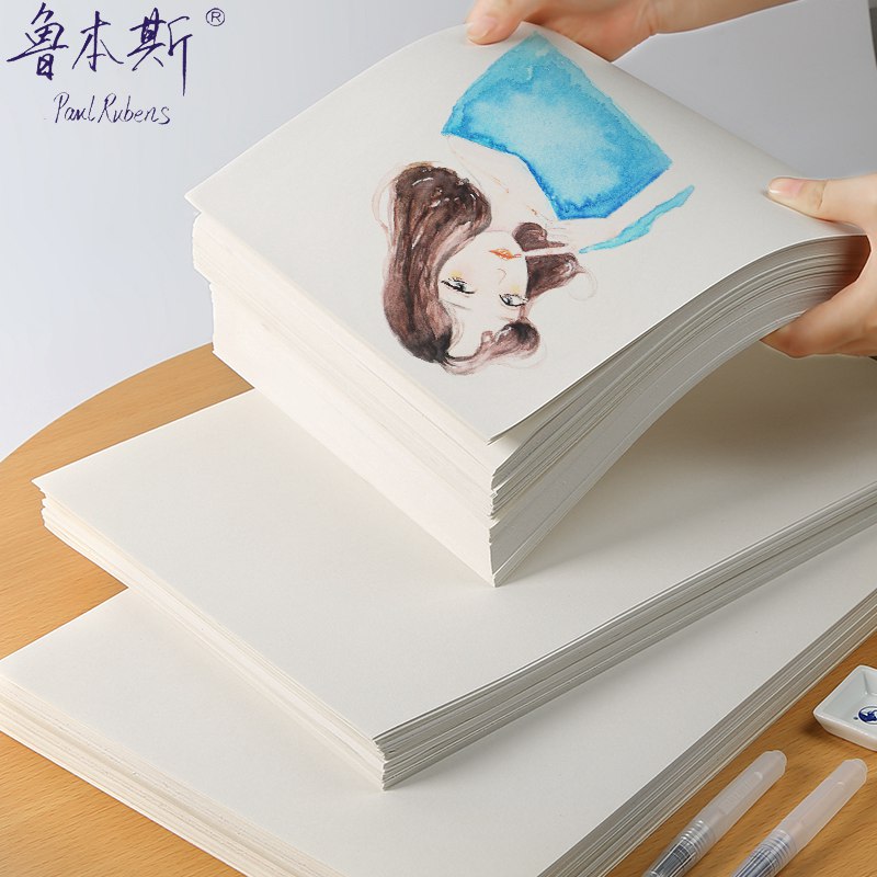 Papier aquarelle 4K 8K 16K 32K, 50% coton, 300g/m2, papier aquarelle, croquis peint à la main pour artiste, fournitures artistiques pour étudiants