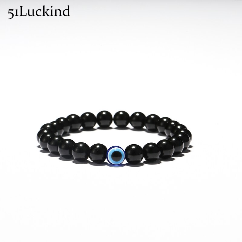 3 taille turc mauvais yeux Bracelet noir pierre naturelle perles obsidienne hommes Braslet pour homme Yoga main bijoux accessoires