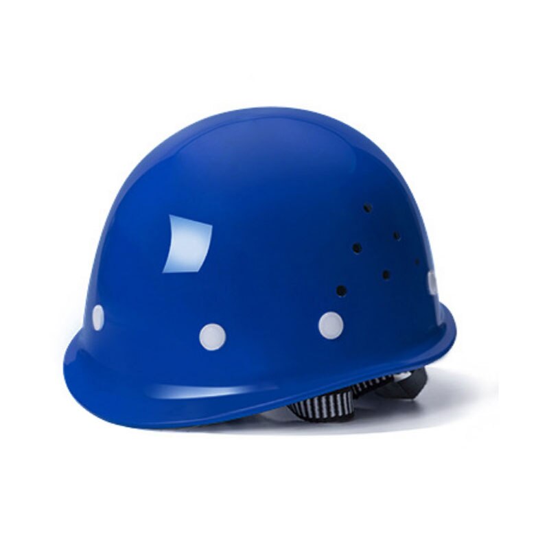 Safety Protective Hard Hat Construction Safety Work Equipment Helmet Adjustable: Blue