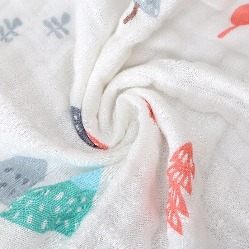 Baby tæppe & indpakning blødt badehåndklæde baby sengetøj sæt bomuld spædbarn wrap tæppe 6 lag gaze