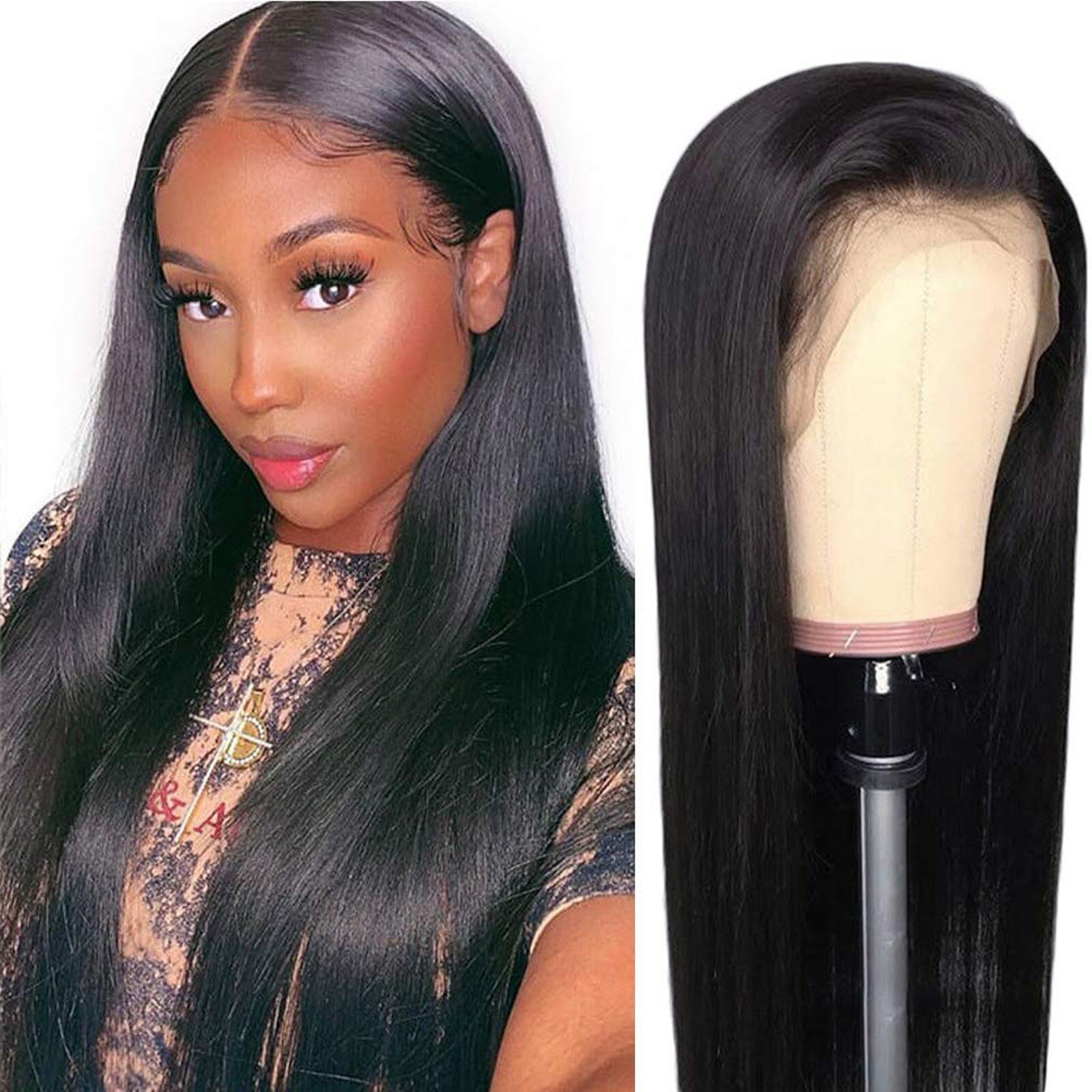 24Inch Krullend Menselijk Haar Pruik Lijmloze Lace Front Menselijk Haar Pruiken Pre Geplukt Gebleekte Knopen 150 250 Polen Pruik remy Haar: F 24in