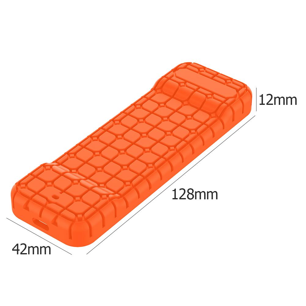 Remote Control Protective Case Silicone Smart Dust-Proof Remote Control Cover for Apple TV 4 Wireless Control Remote Housing: Orange