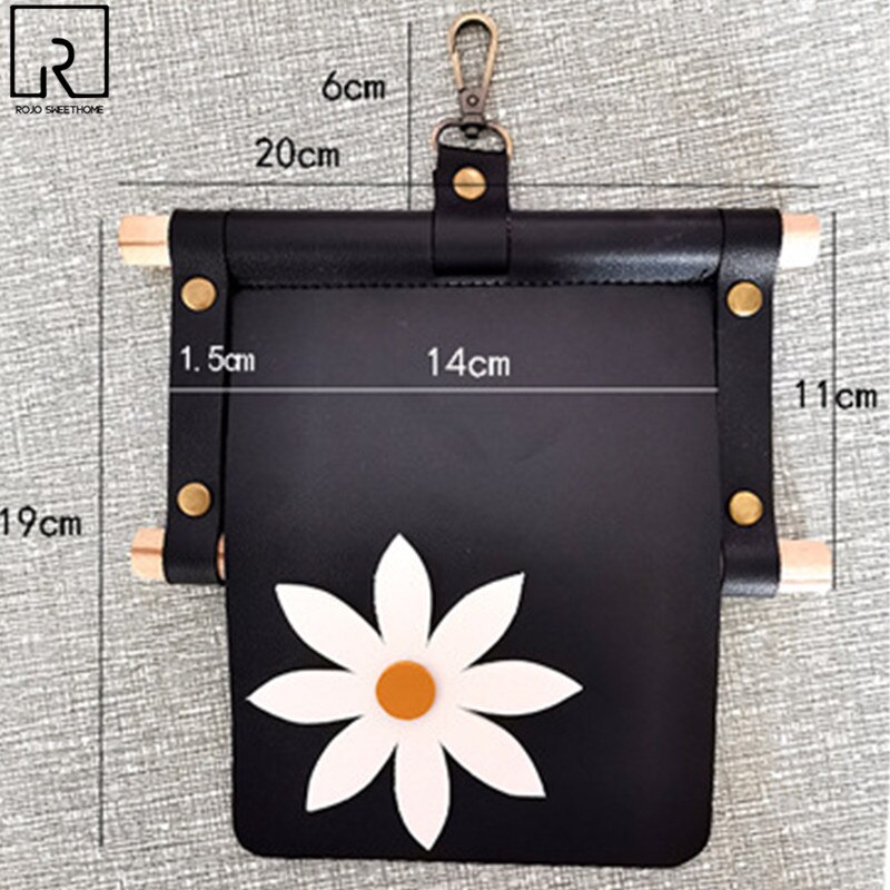 Handmade Leather Toilet Paper Holder Waterproof Flower Bathroom Roll Tissue Box Washroom Contact Paper Storage Rack Home Decor