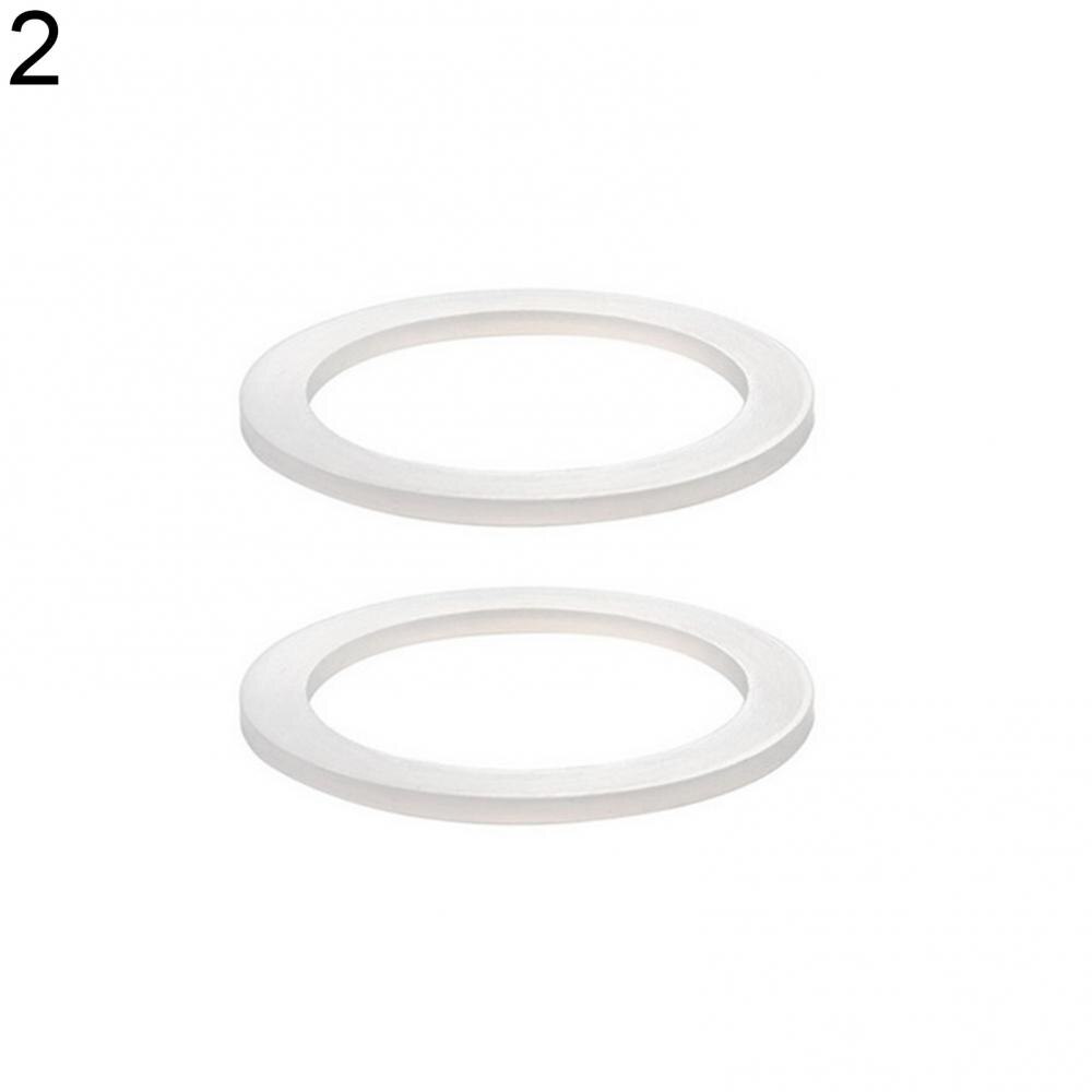 2pcs Silicone Sealing Ring for Coffee Pots Spacer Washer Gasket Rings Replacement for Moka Pot Espresso Makers Accessories: 2