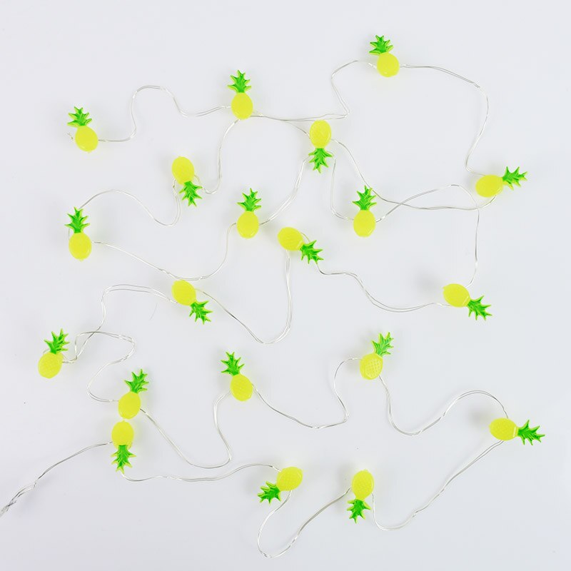 20LED 2M Flamingo String Lights Pineapple Unicorn Watermelon Shape LED Lamp Garland For Hawaii Wedding Birthday Party Home Decor: A02