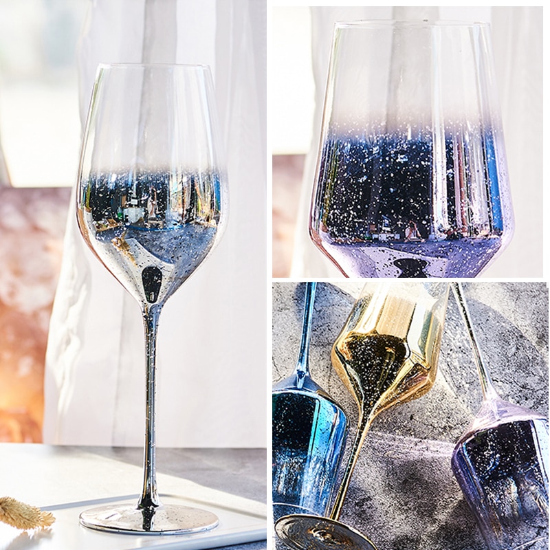 Starry sky gradually changes color wine glass Gobl... – Grandado