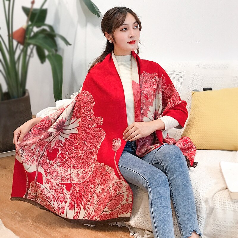 Châle de calèche et épais | Écharpe de calèche, glands épais, style cheval et cachemire, pour le défilé de , poncho, pashmina, hiver: style 10