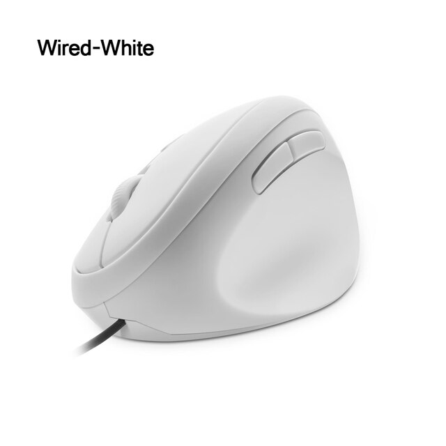 6D Ergonomical Mouse 1600 DPI Adjustable Matte Vertical Mause 2.4Ghz USB Wireless Pink Mice for PC Laptop Office Use