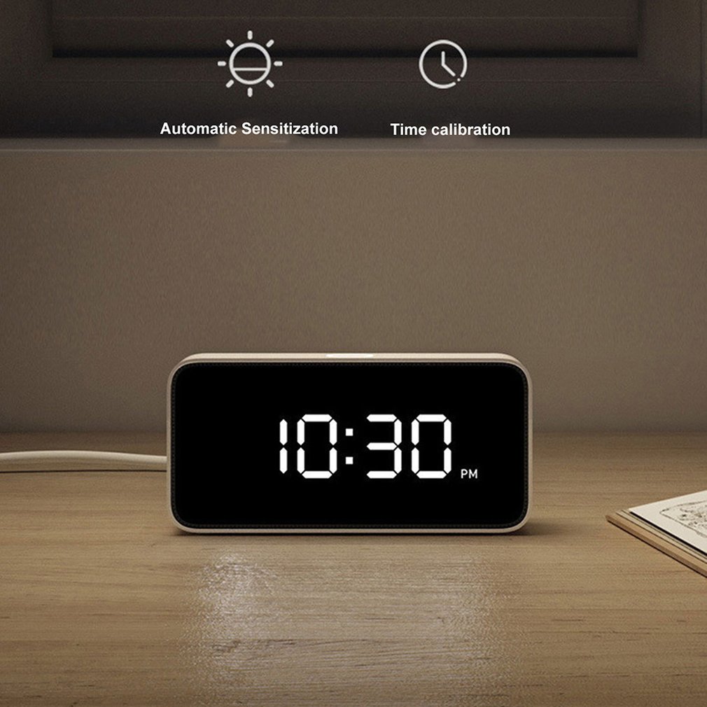 Para Xiaomi Xiaoai reloj despertador inteligente Xiaoai altavoz de clase superior Control de voz en casa Control de voz multifunción música luminosa