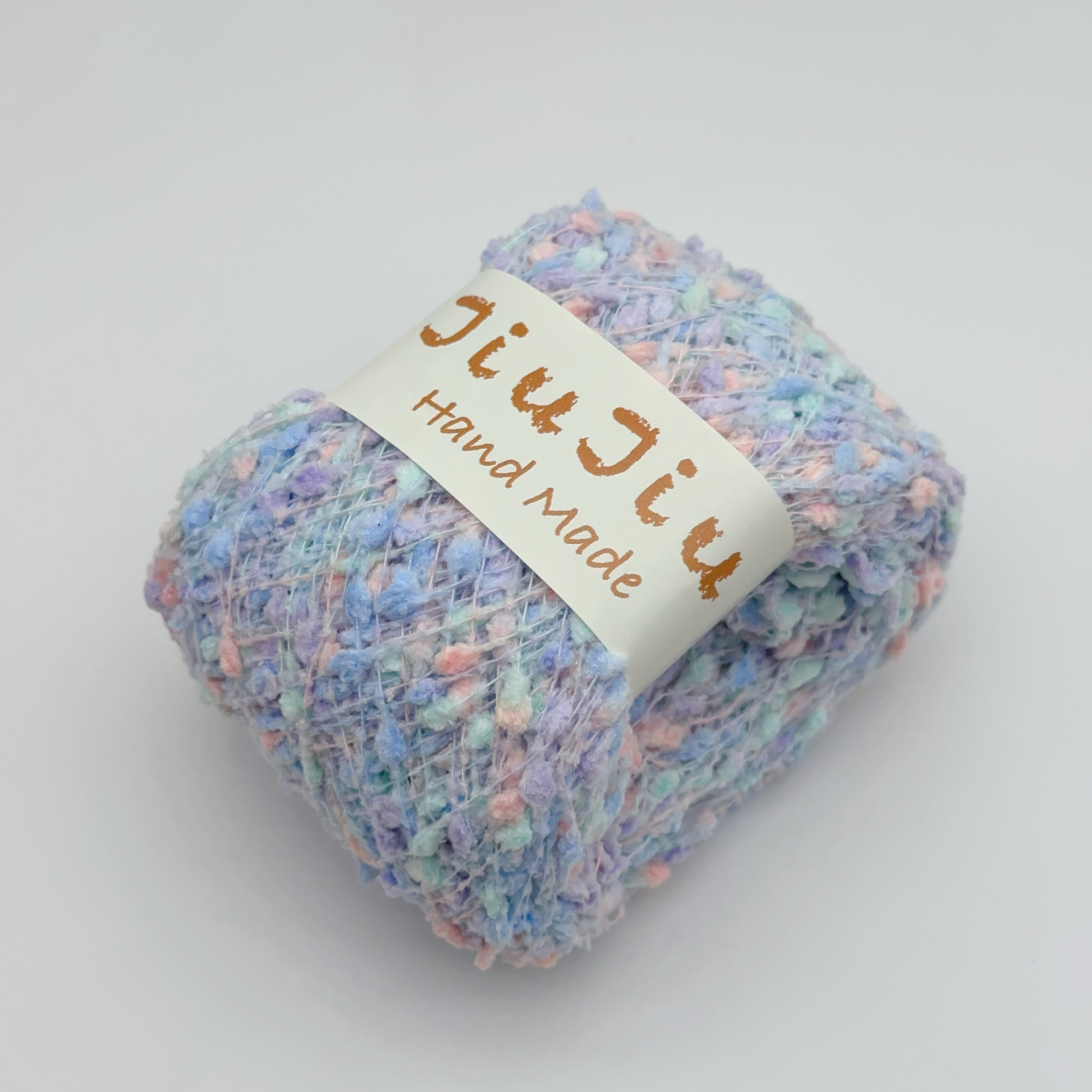 Chrysanthemum Yarn Ball Wool Starry Sky Flower Pattern DIY Hand Woven Coarse Mixed Color Thread Plush Yarn Ball Crochet Hook: Emerald Green