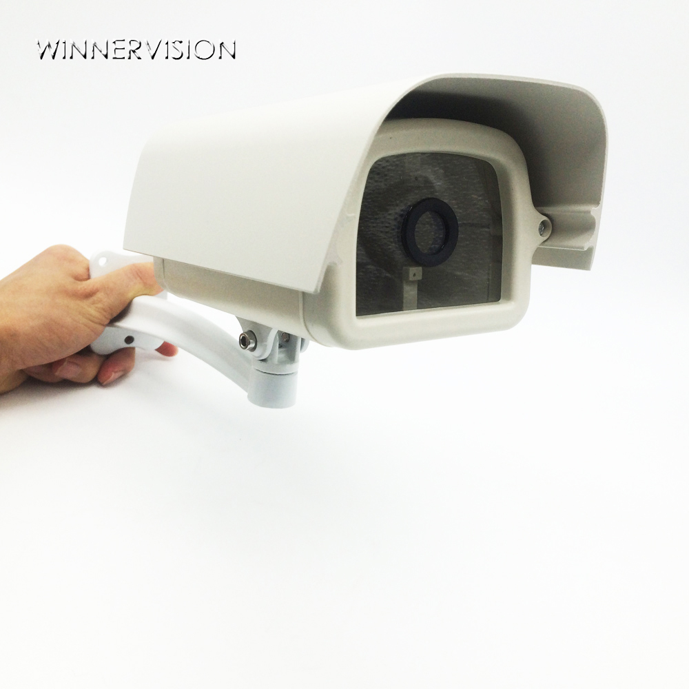 Zewnętrzne na zewnątrz kamera telewizji przemysłowej dom na zewnątrz wodoodporne antypoślizgowe futerał ochronny + regulowany uchwyt uchwyt montażowy na sufit i na ścianę stojak