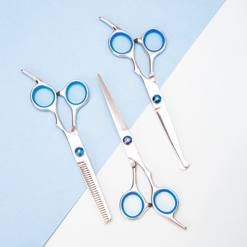 Tijeras de peluquero de 3 estilos, herramienta de peluquería para cortar el cabello, accesorios de barbería de acero inoxidable, herramientas de corte de pelo para salón en casa