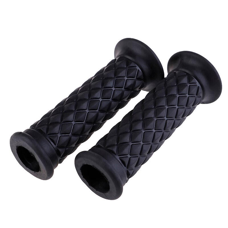 1 Pair Available Retro Cafe Racer Parts Rubber Motorbike Grip for Moto Handlebar: Black