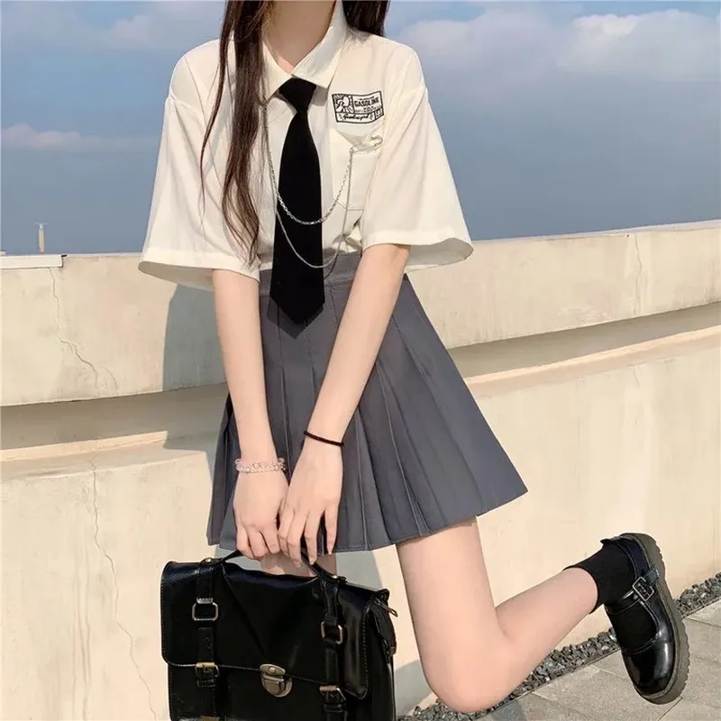 Uniforme JK para niñas, corbatas simples negras con cremallera para hombres, mujeres, estudiantes, puesta en escena, corbata mate, accesorios de disfraces,