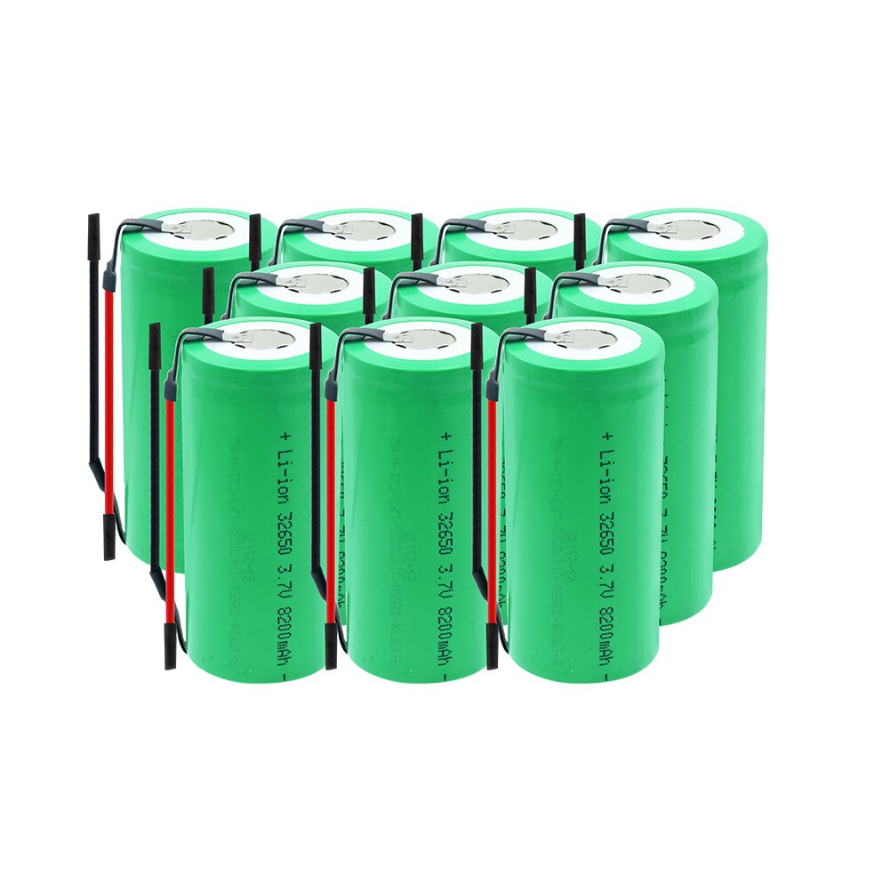 32650 Li-ion Battery Backup Power batteries 3.7V 8200mAh Rechargeable high-discharge high current + DIY Linie With Connect Wire