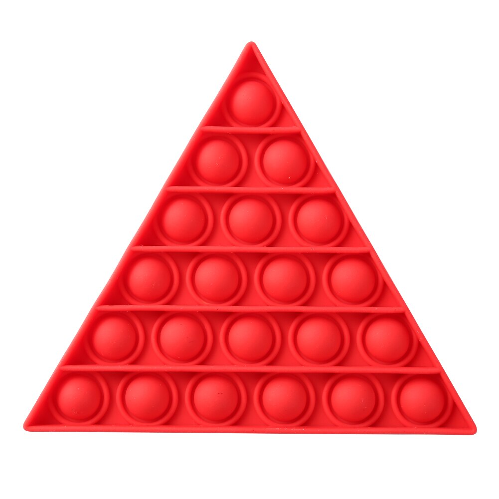 Divertido helado empujar popIt burbuja de juguete divertido lento suave chico descompresión bolas niños adultos alivio del estrés juguete: Rojo