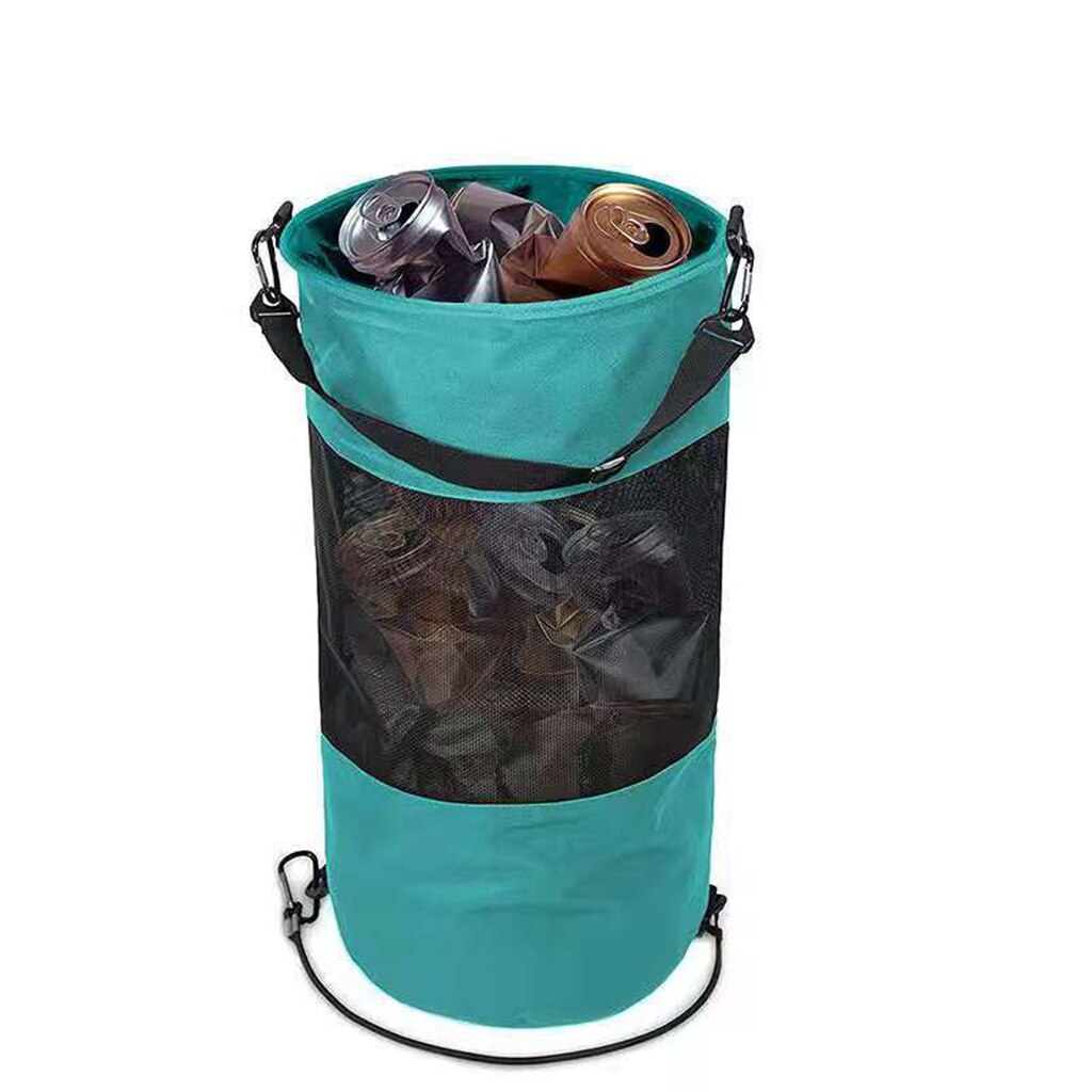 Portable Mesh Trash Bag Bin Garbage Bag for Boat Kayak Camper Golf Cart RV