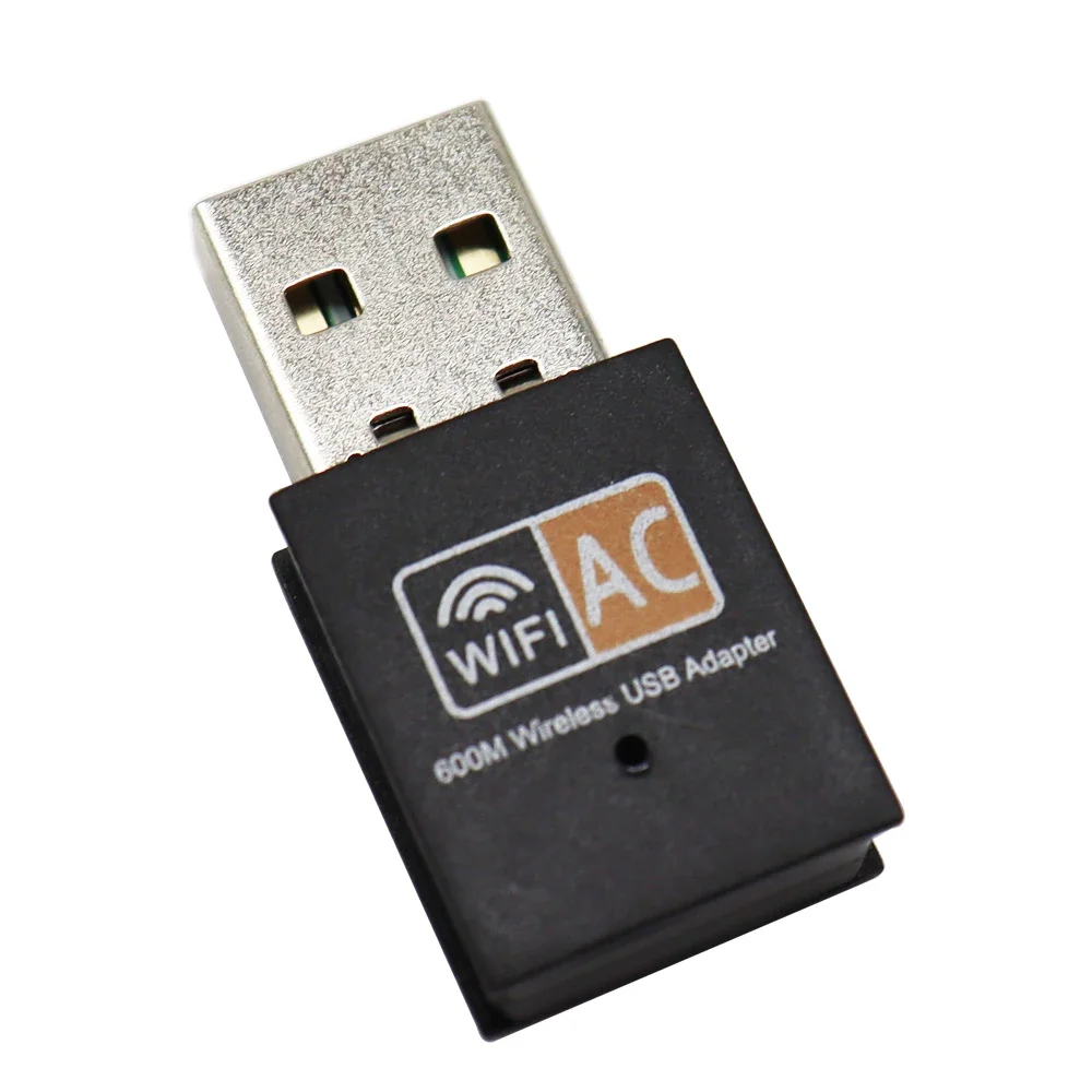 600Mbps USB Wifi Adapter Wi Fi Adapter 5ghz Antenna USB Ethernet PC Wi-Fi Adapter Lan Wifi Dongle AC Wifi Receiver: Orange