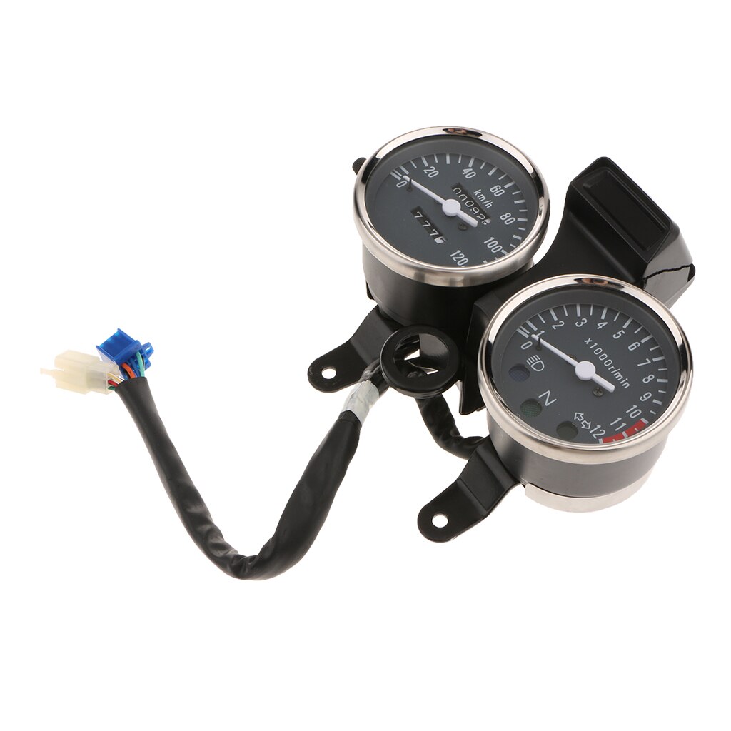 Motorcycle Speedometer Tachometer Gauges For Suzuki GN125 GN 125